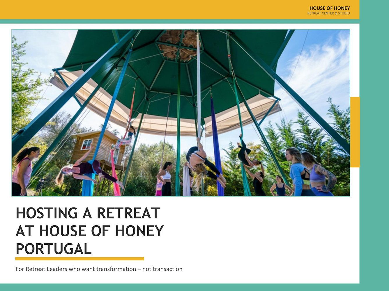 Hosting a retreat at House of Honey Portugal: for retreat leaders who want transformation, not transaction