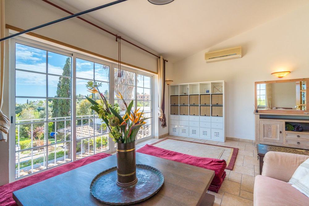 Light-filled lounge room with garden view