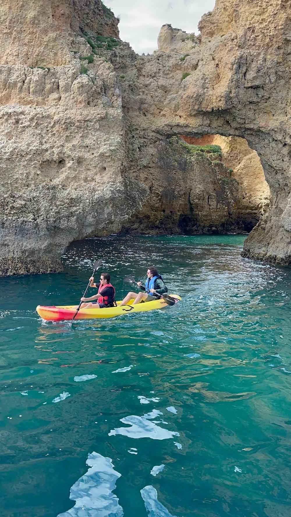 kayak through the sea caves
