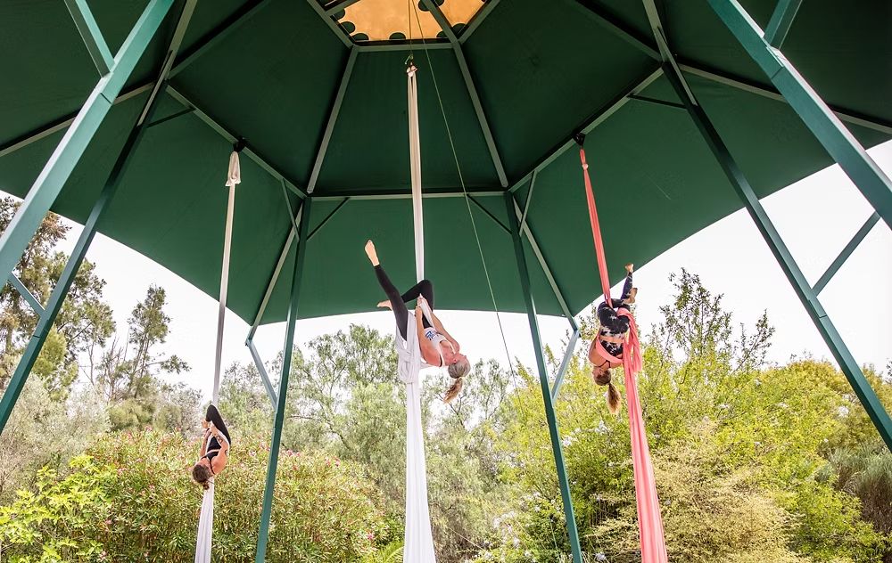 The aerial retreat center handles all your rigging needs