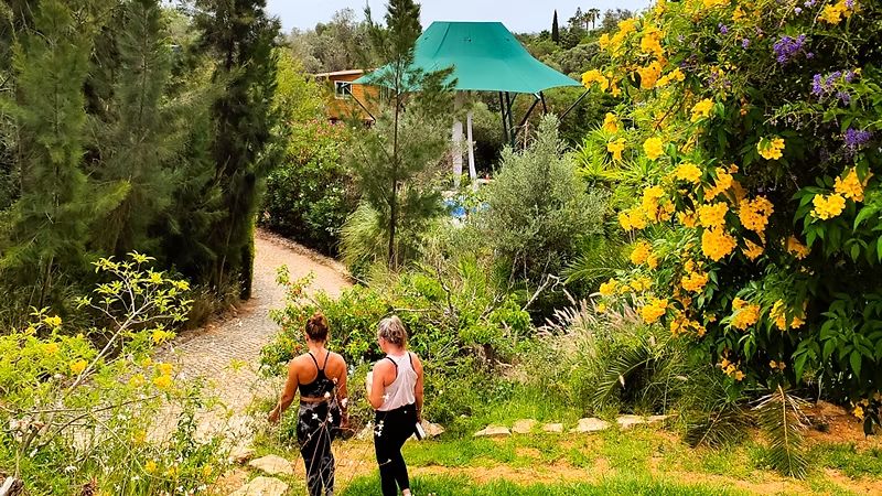 the mature garden at the retreat center is one of the best advantages