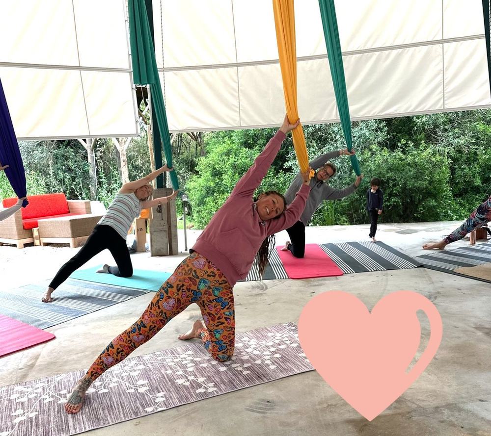 Aerial yoga retreats help increase sterngth